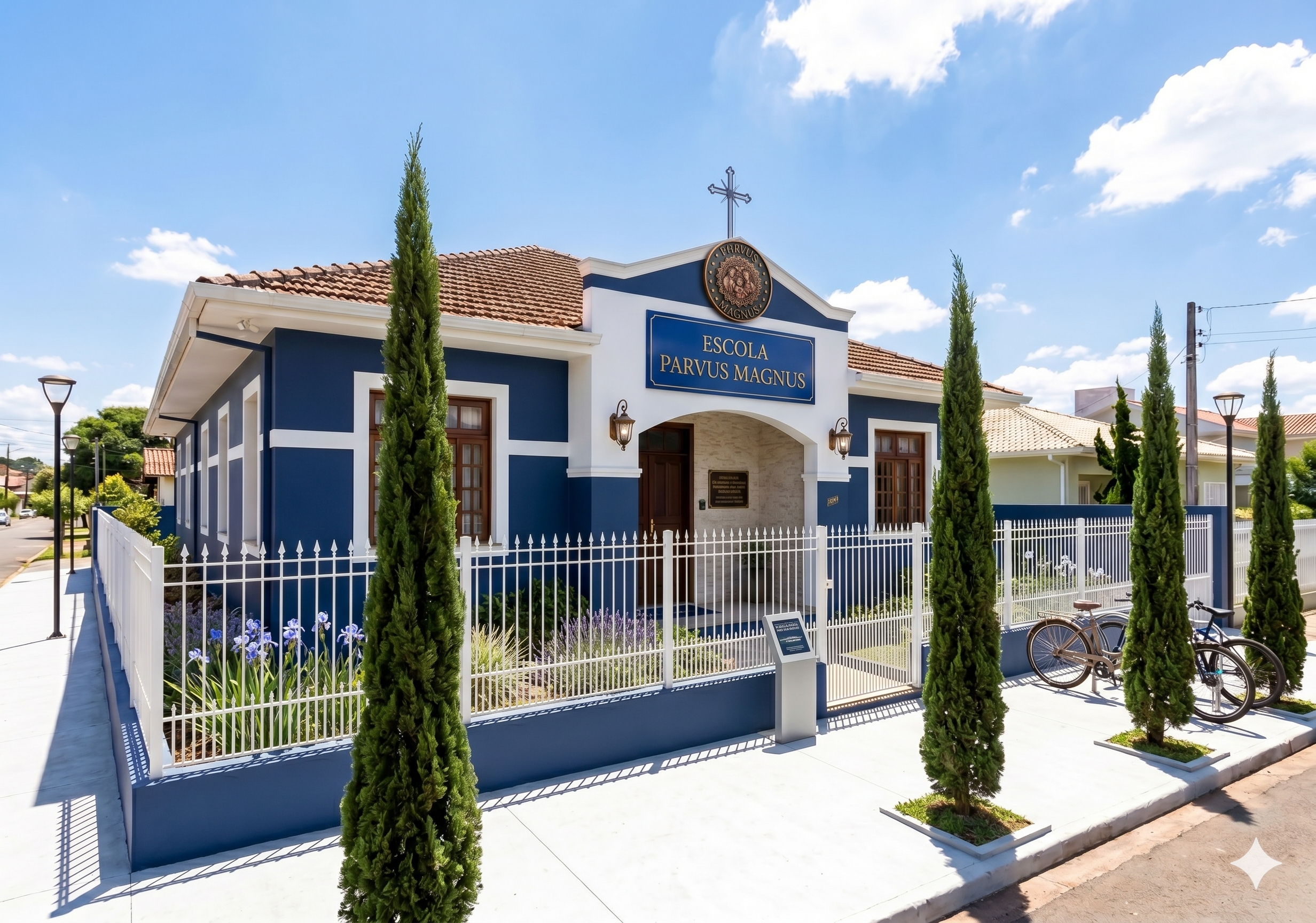 Fachada da Escola Parvus Magnus